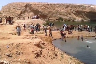 За сутки в пустыне Туниса образовалось уникальное озеро